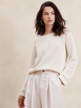 Banana Republic Open Stitch Sweater New / Never Worn